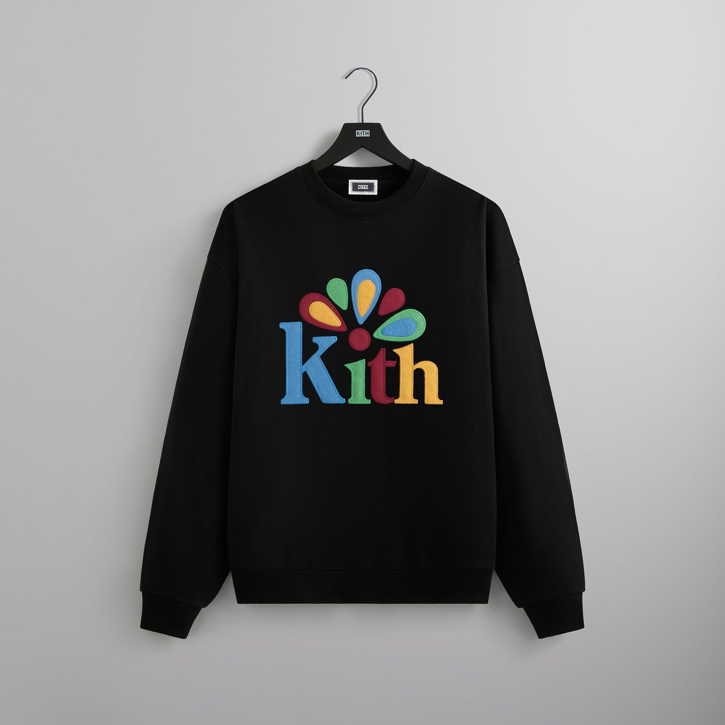 Men Kith Kith Serif Applique Nelson Crewneck - Black