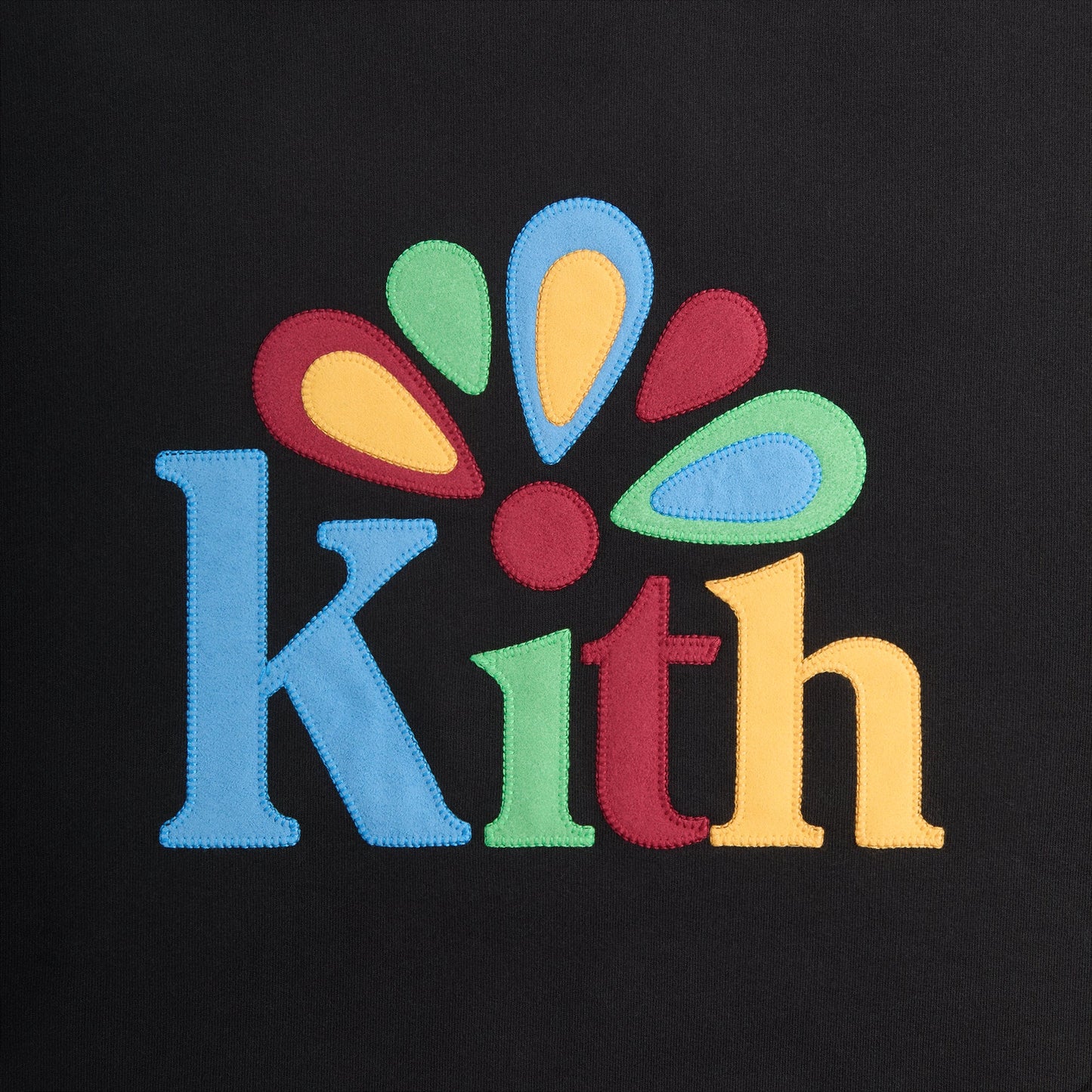 Men Kith Kith Serif Applique Nelson Crewneck - Black