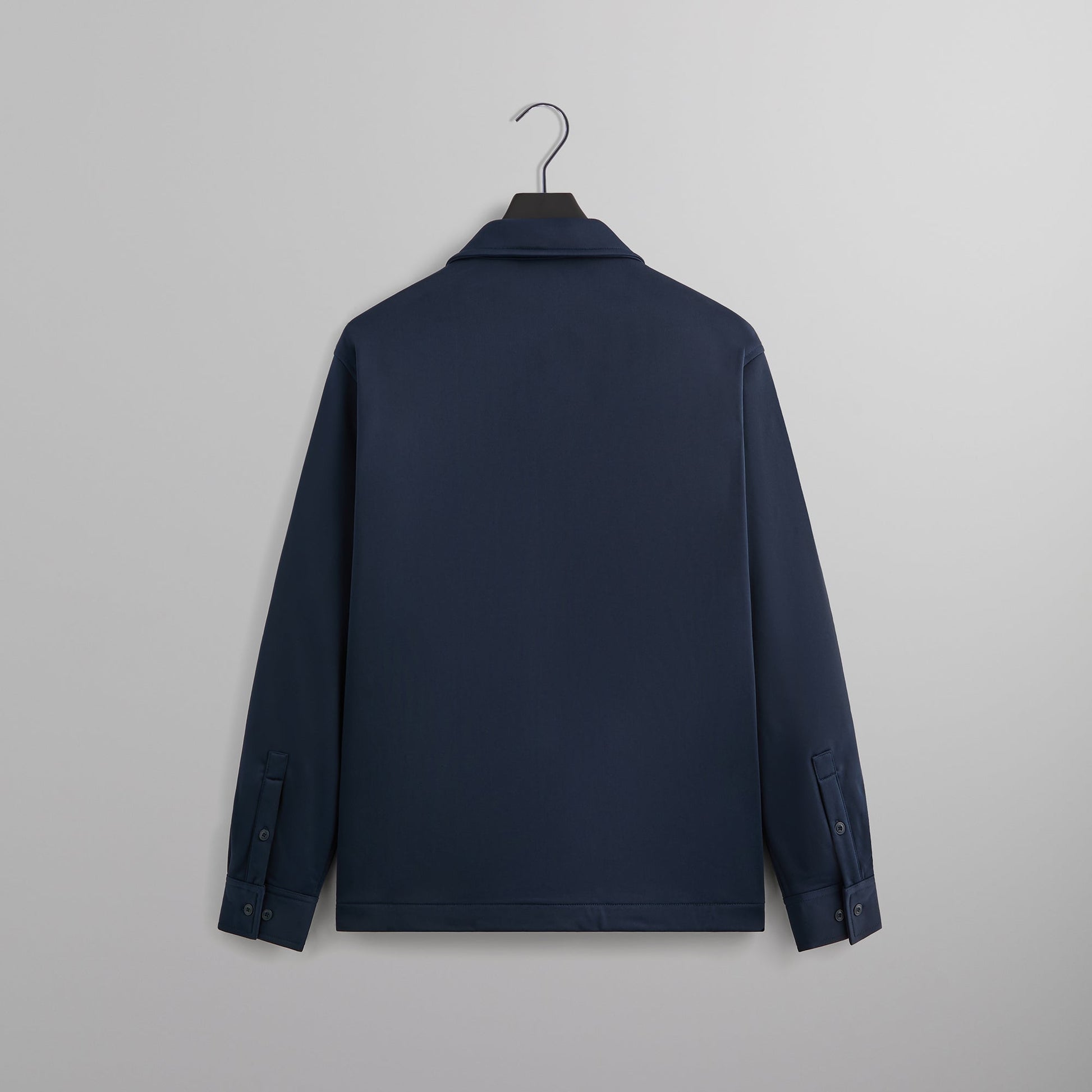 Men Kith Kith Long Sleeve Boxy Collared Overshirt - Nocturnal