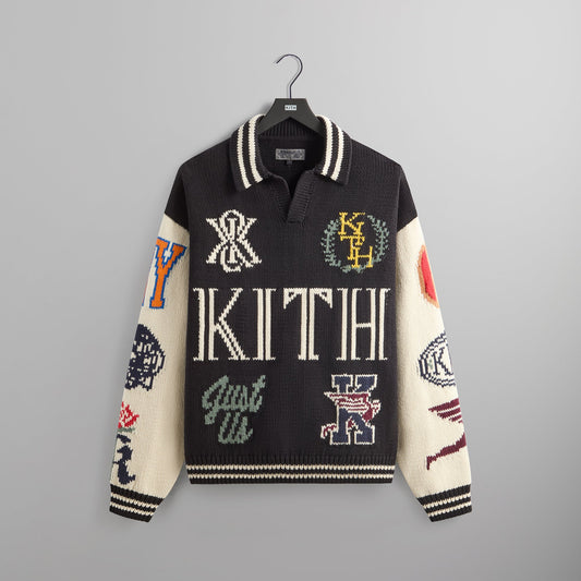 Men Kith Kith Nelson Rugby Sweater - Black