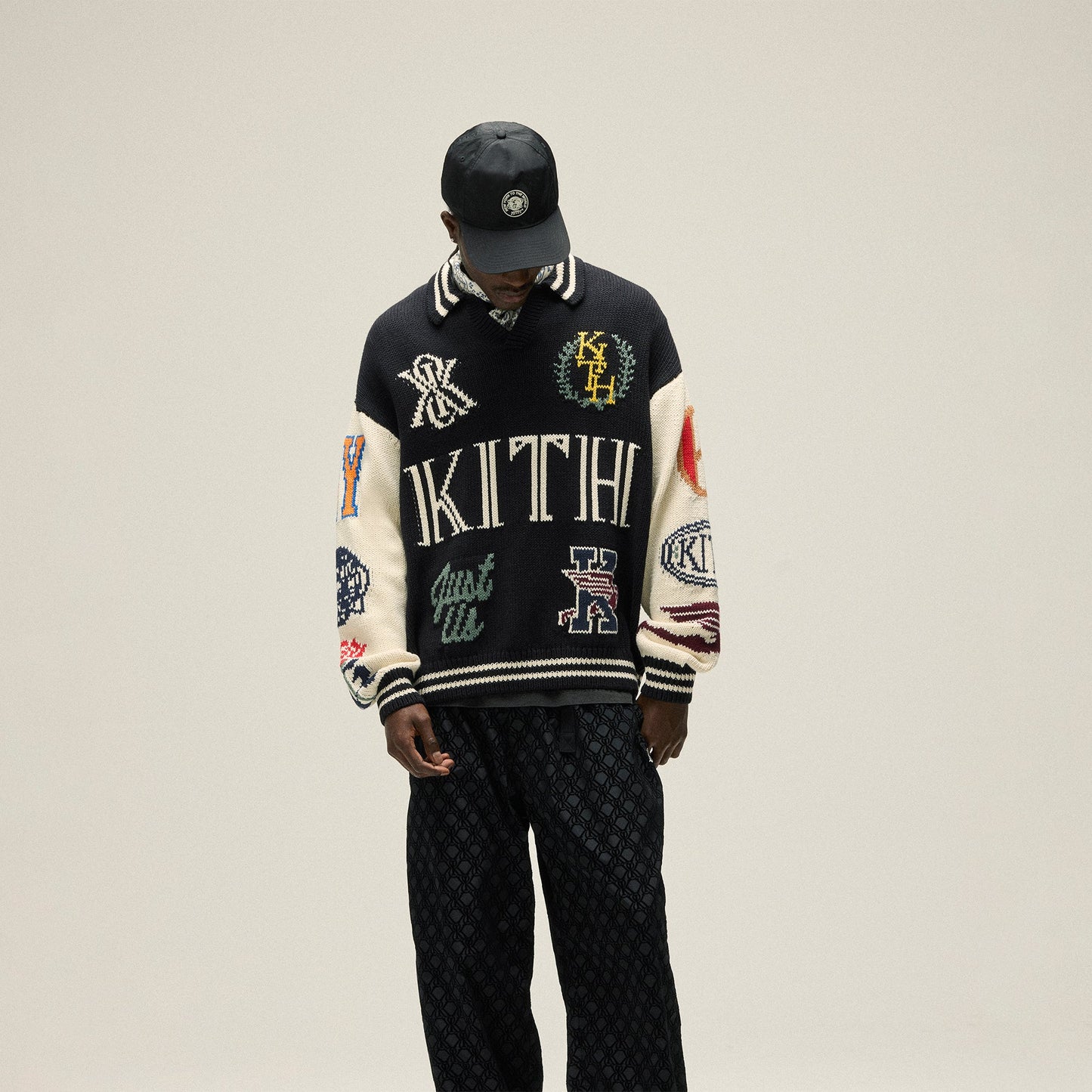 Men Kith Kith Nelson Rugby Sweater - Black