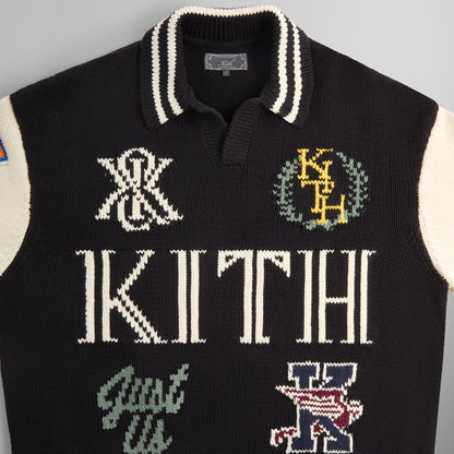Men Kith Kith Nelson Rugby Sweater - Black