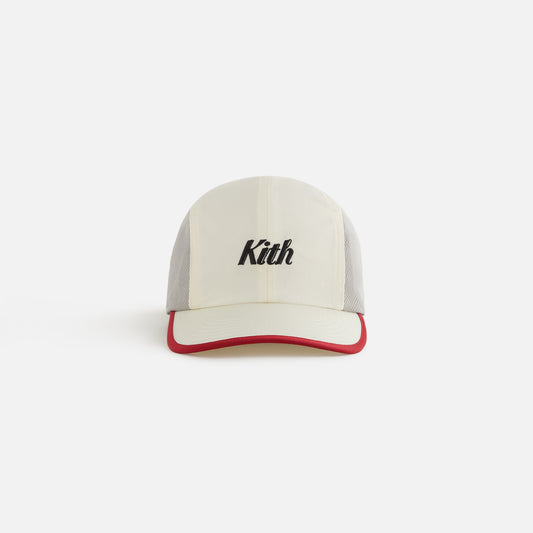 Kids Kith Kith Kids Checkered Satin Camper Cap - Sandrift