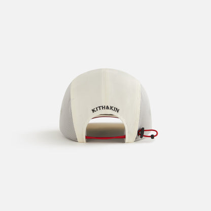 Kids Kith Kith Kids Checkered Satin Camper Cap - Sandrift