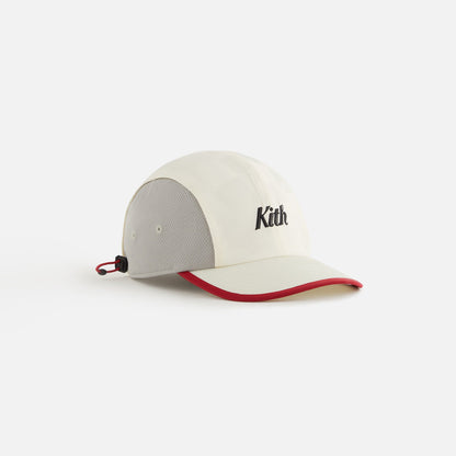 Kids Kith Kith Kids Checkered Satin Camper Cap - Sandrift