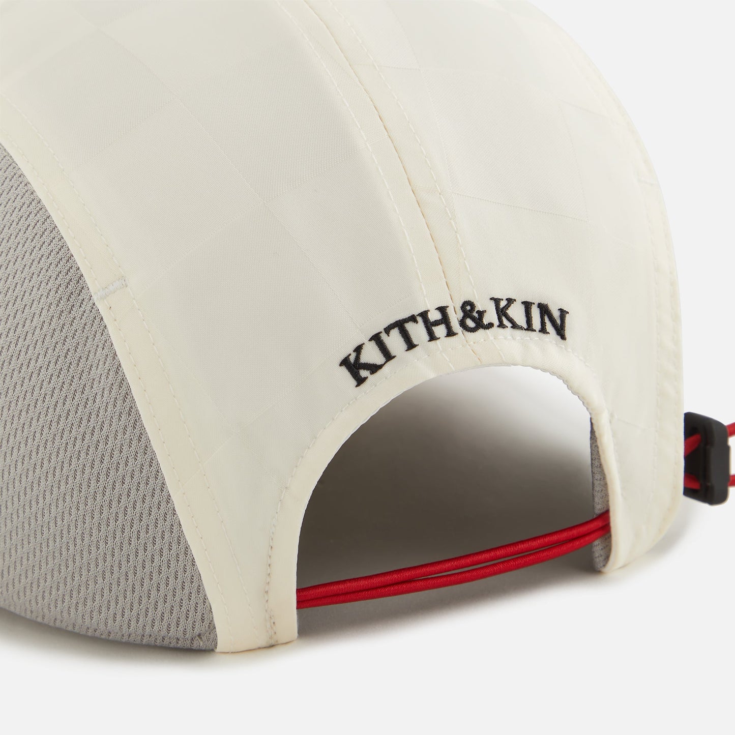Kids Kith Kith Kids Checkered Satin Camper Cap - Sandrift