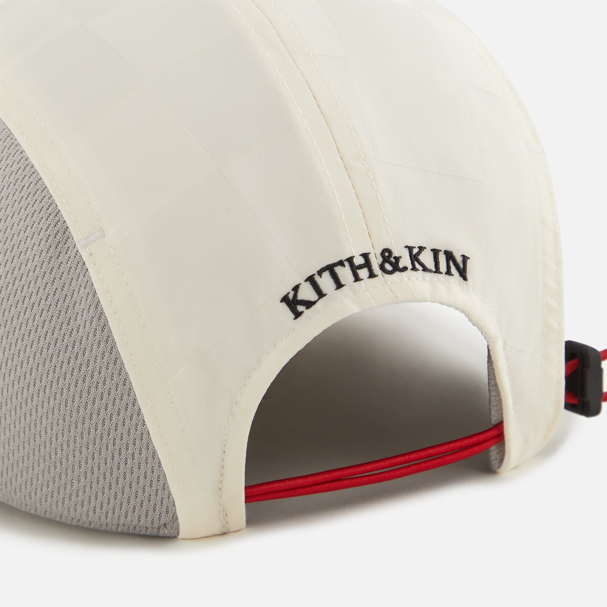 Kids Kith Kith Kids Checkered Satin Camper Cap - Sandrift