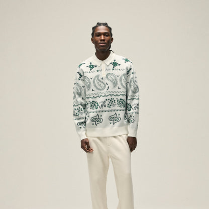 Men Kith Kith Harmon Rugby Sweater - Sandrift