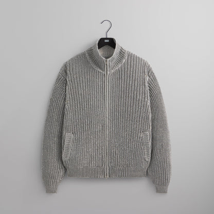 Men Kith &Kin Reflective Wyona Full Zip Sweater - Silver