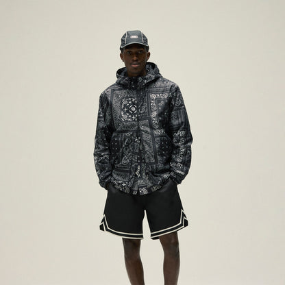 Men Kith Kith Deconstructed Bandana Madison V Jacket - Black