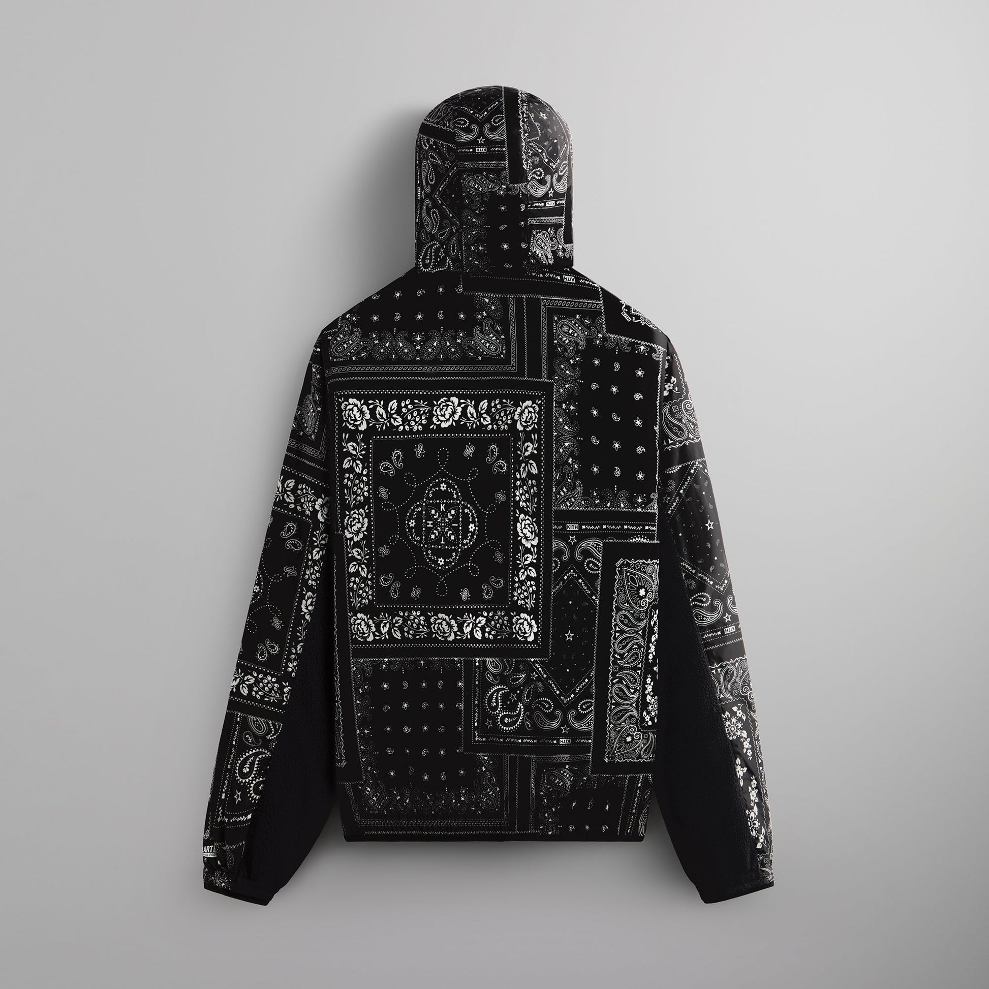 Men Kith Kith Deconstructed Bandana Madison V Jacket - Black
