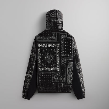 Men Kith Kith Deconstructed Bandana Madison V Jacket - Black