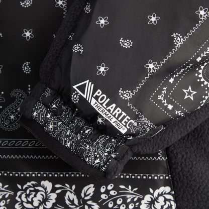 Men Kith Kith Deconstructed Bandana Madison V Jacket - Black