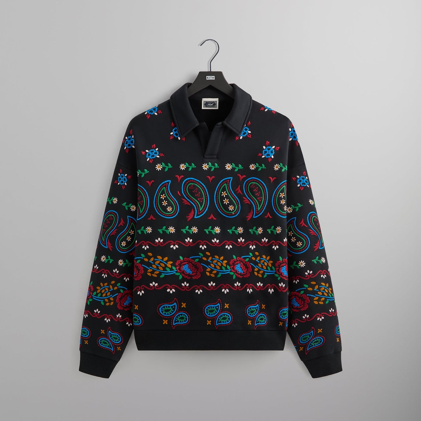 Men Kith Kith Nelson Collared Overshirt - Black