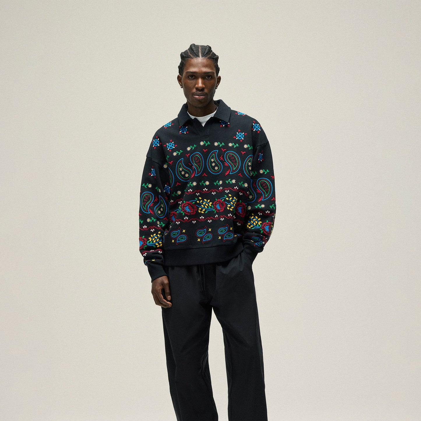 Men Kith Kith Nelson Collared Overshirt - Black