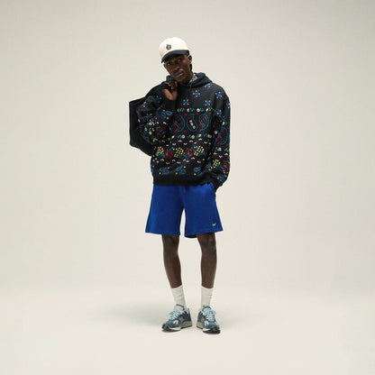 Men Kith &Kin Paisley Floral Williams III Hoodie - Black