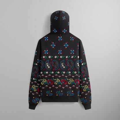 Men Kith &Kin Paisley Floral Williams III Hoodie - Black