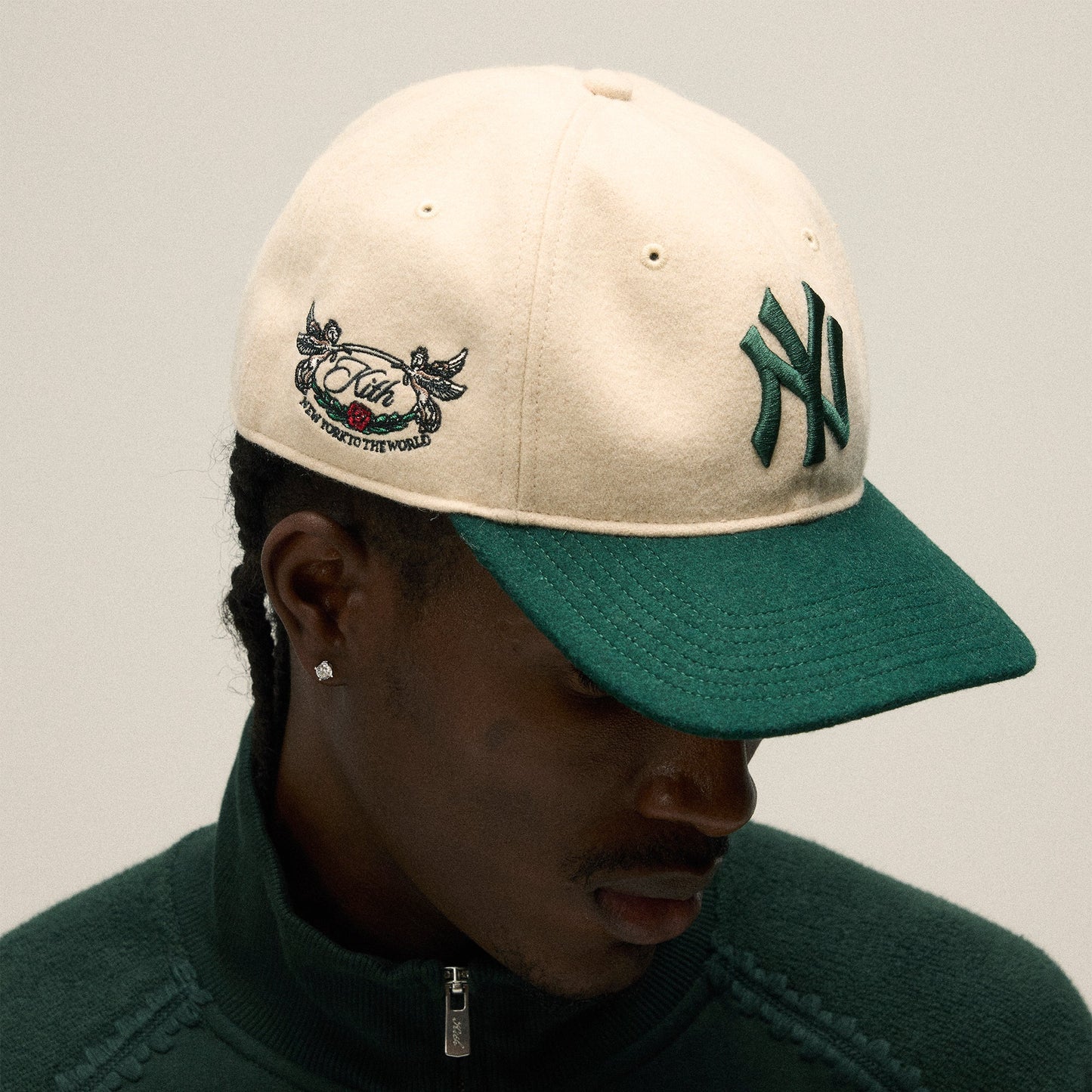 Men Kith Kith & '47 for the New York Yankees Two Tone Franchise LS Cap - Stadiu