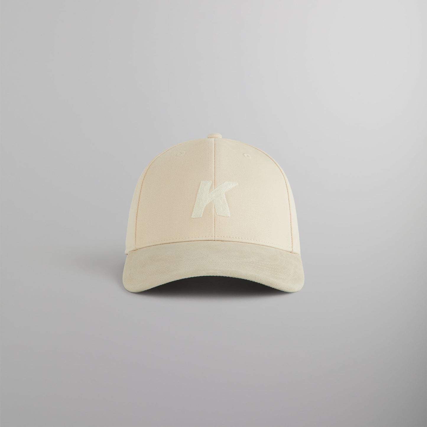 Men Kith Kith Crochet K Aaron Classic Cap With Suede Brim - Sandrift
