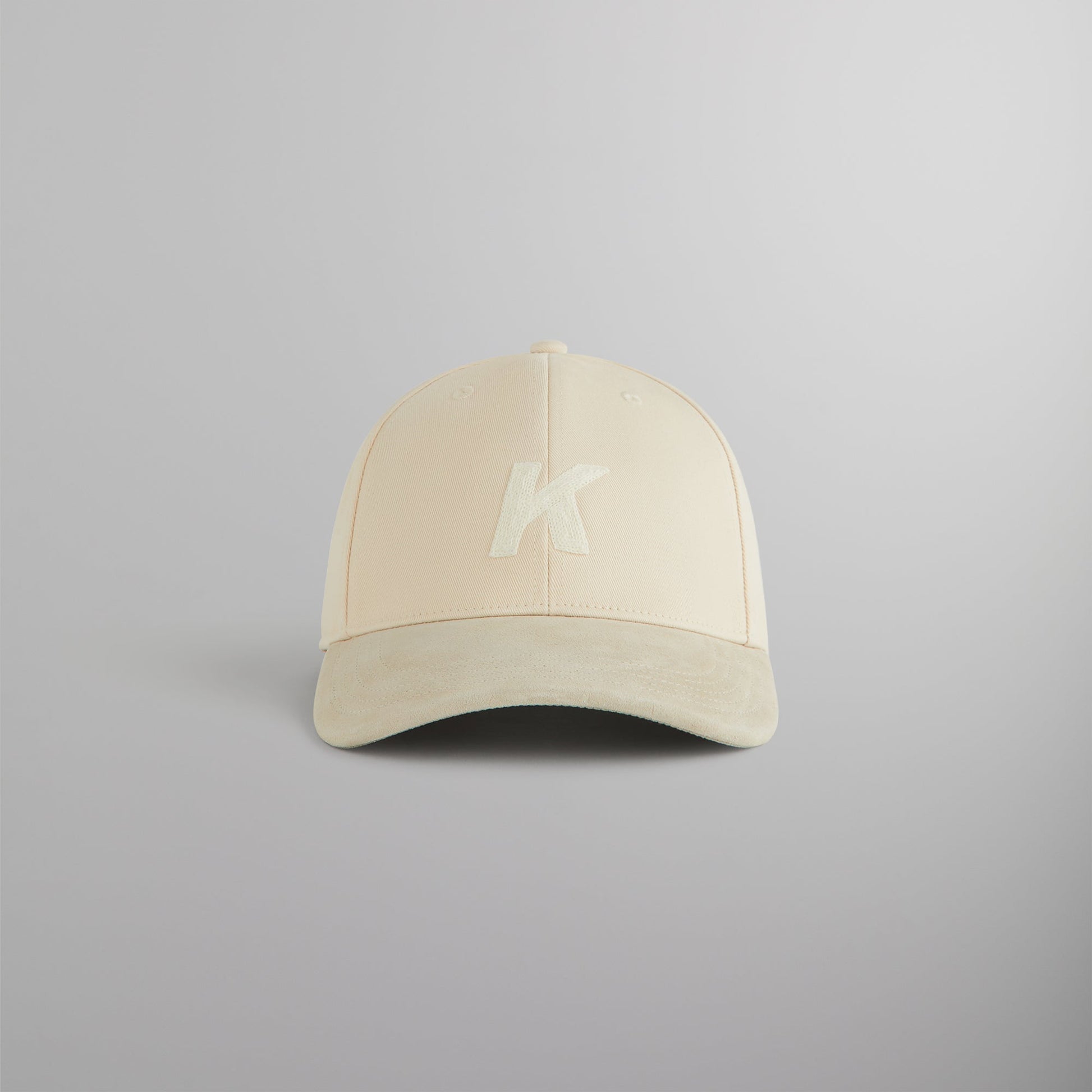 Men Kith Kith Crochet K Aaron Classic Cap With Suede Brim - Sandrift