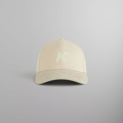 Men Kith Kith Crochet K Aaron Classic Cap With Suede Brim - Sandrift
