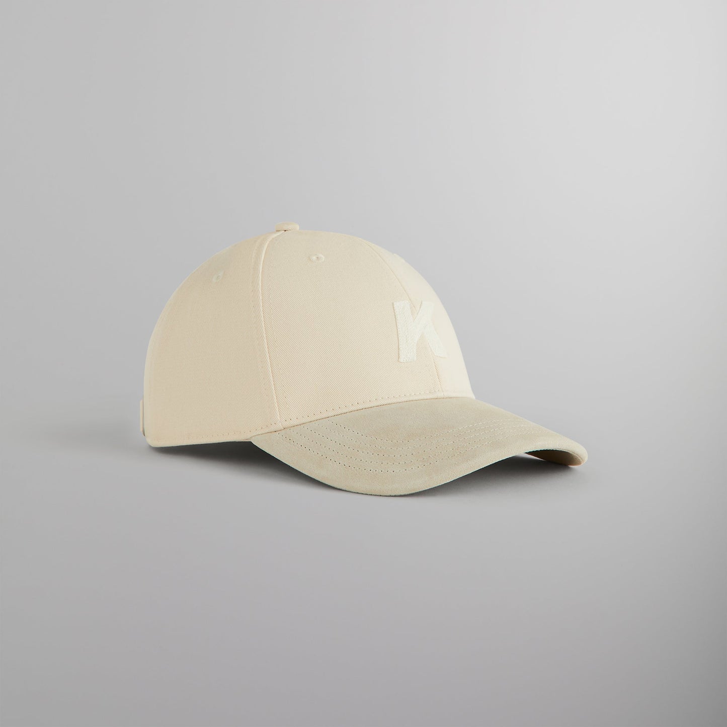 Men Kith Kith Crochet K Aaron Classic Cap With Suede Brim - Sandrift
