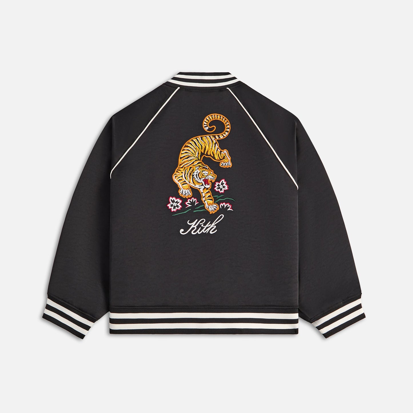 Kids Kith Kith Kids Satin Tiger Souvenir Jacket - Black