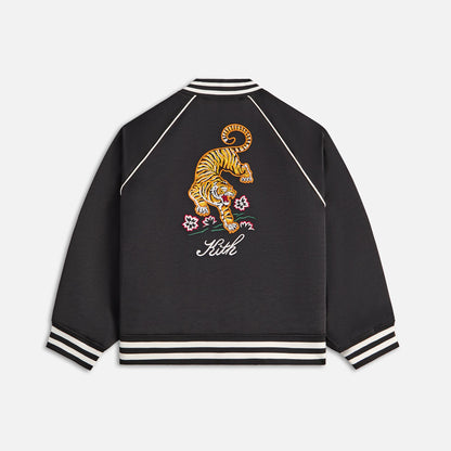 Kids Kith Kith Kids Satin Tiger Souvenir Jacket - Black
