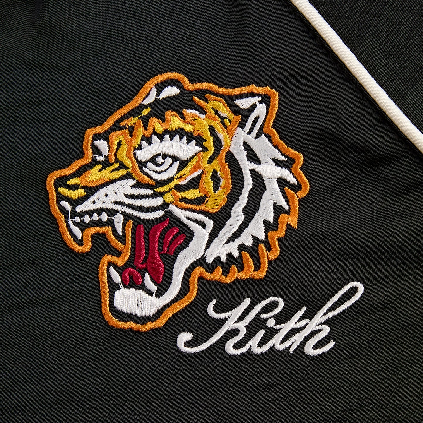Kids Kith Kith Kids Satin Tiger Souvenir Jacket - Black