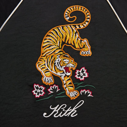 Kids Kith Kith Kids Satin Tiger Souvenir Jacket - Black
