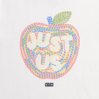 Kids Kith Kith Kids Just Us Apple Graphic Tee - White