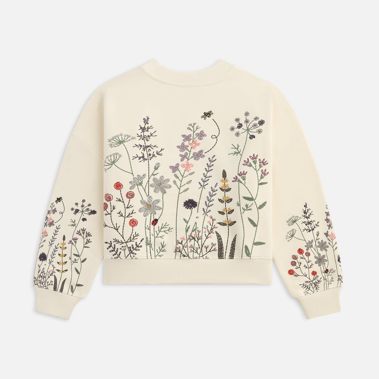 Kids Kith Kith Kids Floral Nelson Crewneck - Sandrift