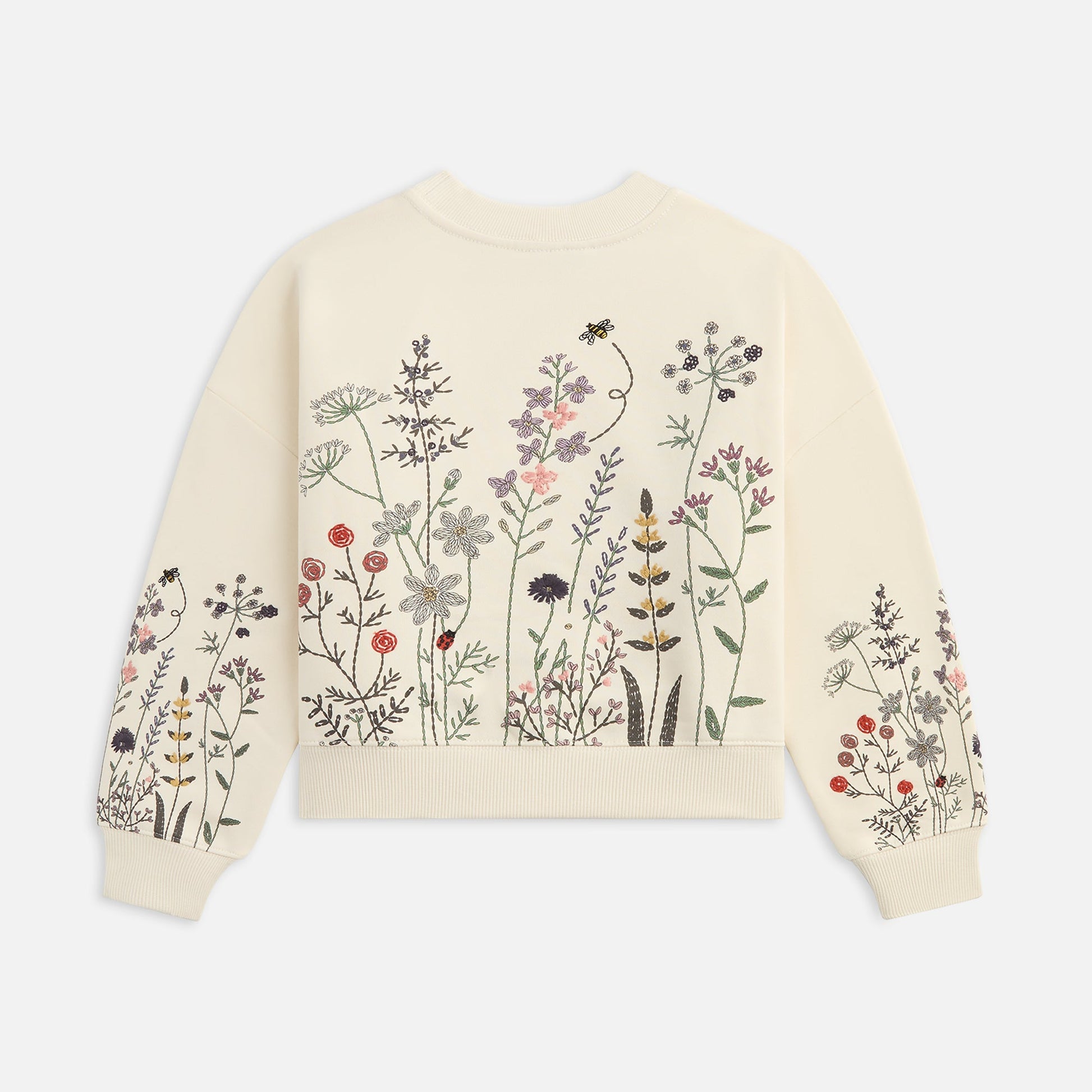 Kids Kith Kith Kids Floral Nelson Crewneck - Sandrift