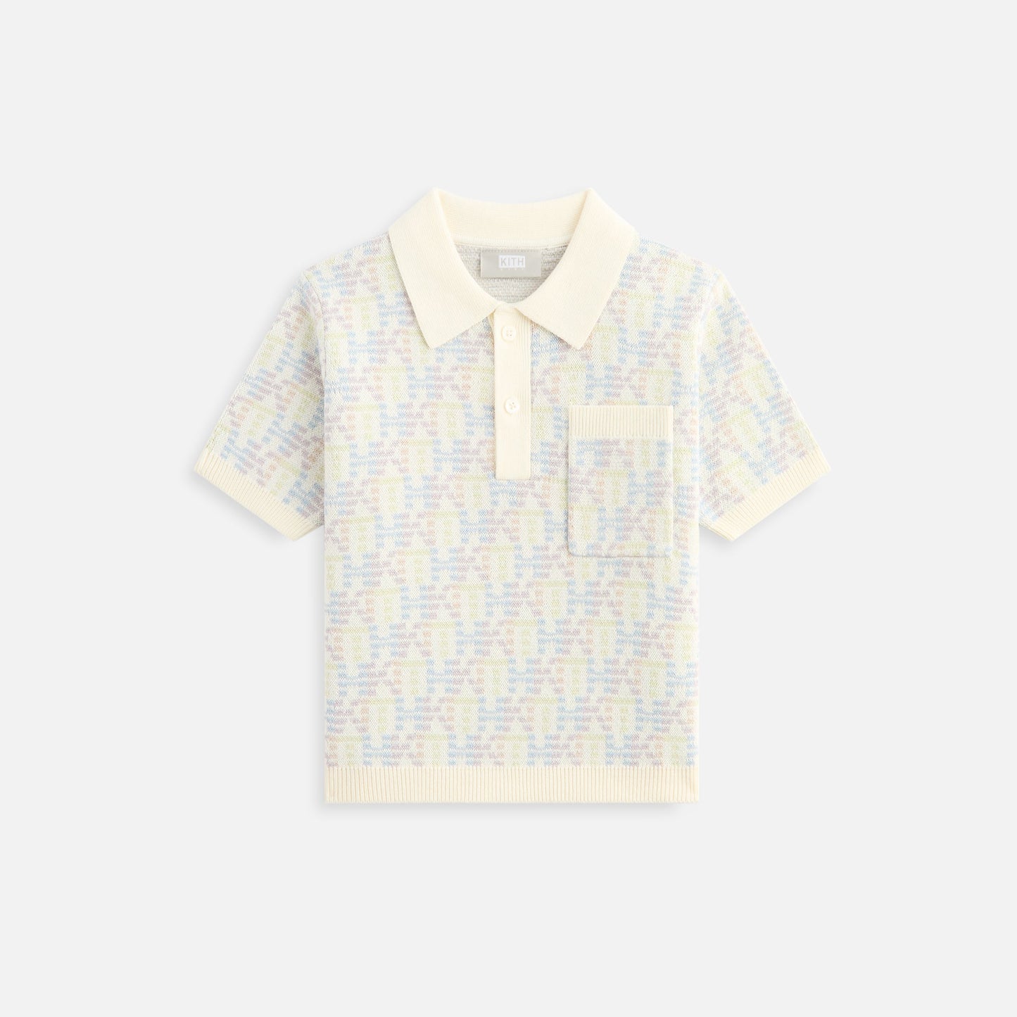 Kids Kith Kith Kids Monogram Tilden Polo - Polar