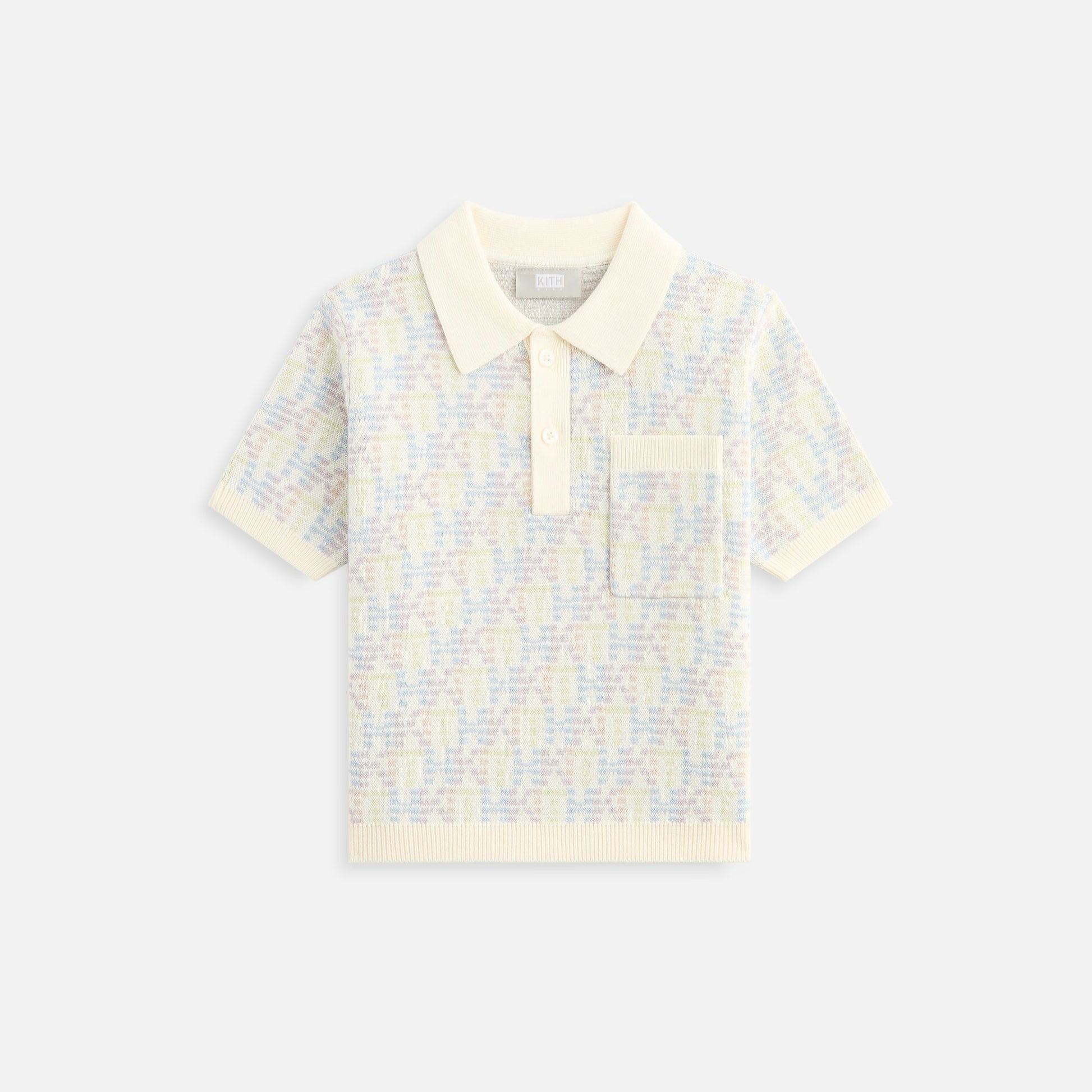 Kids Kith Kith Kids Monogram Tilden Polo - Polar