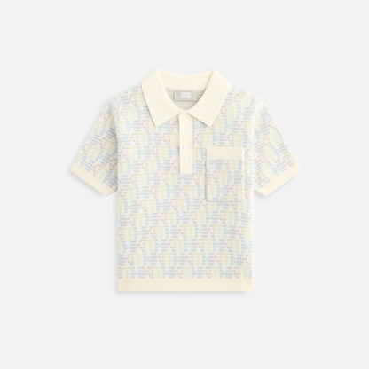 Kids Kith Kith Kids Monogram Tilden Polo - Polar