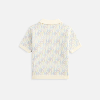 Kids Kith Kith Kids Monogram Tilden Polo - Polar