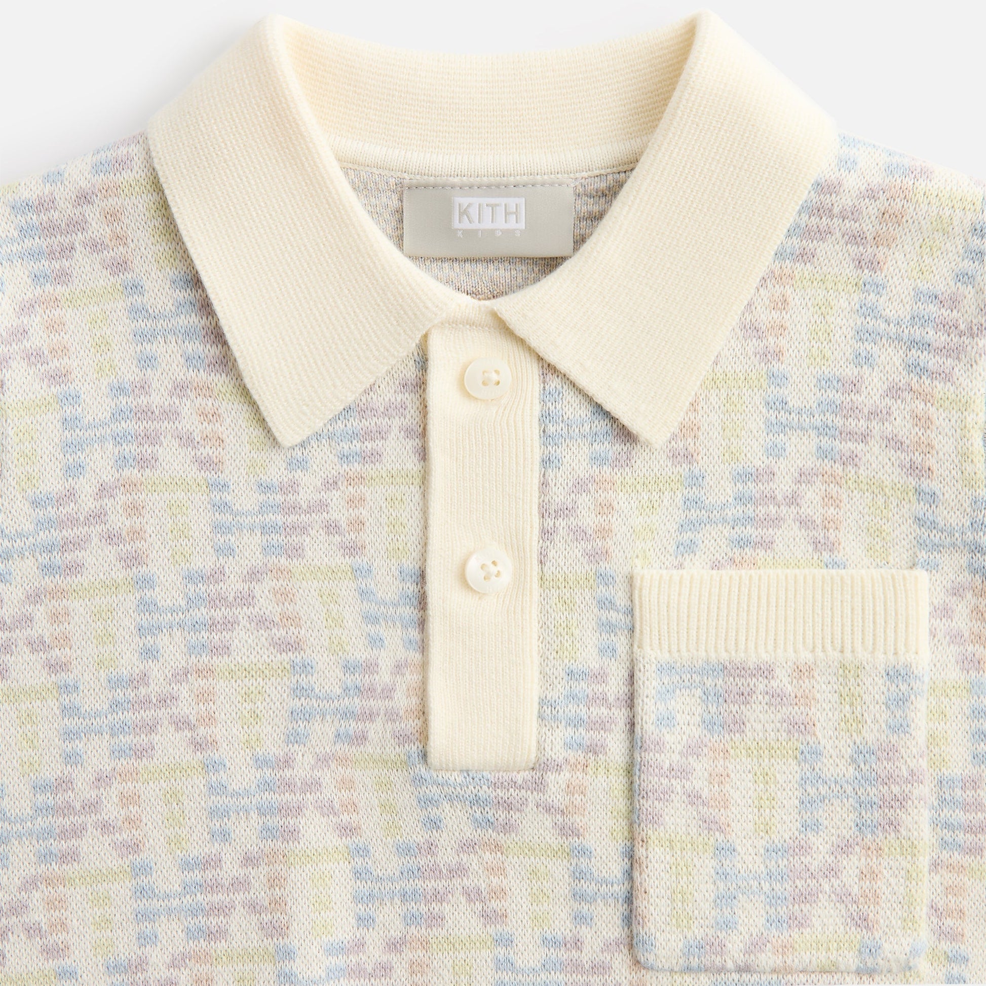 Kids Kith Kith Kids Monogram Tilden Polo - Polar