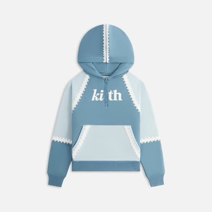 Kids Kith Kith Kids Color-Blocked Vale Nelson Quarter Zip Hoodie - Farrow
