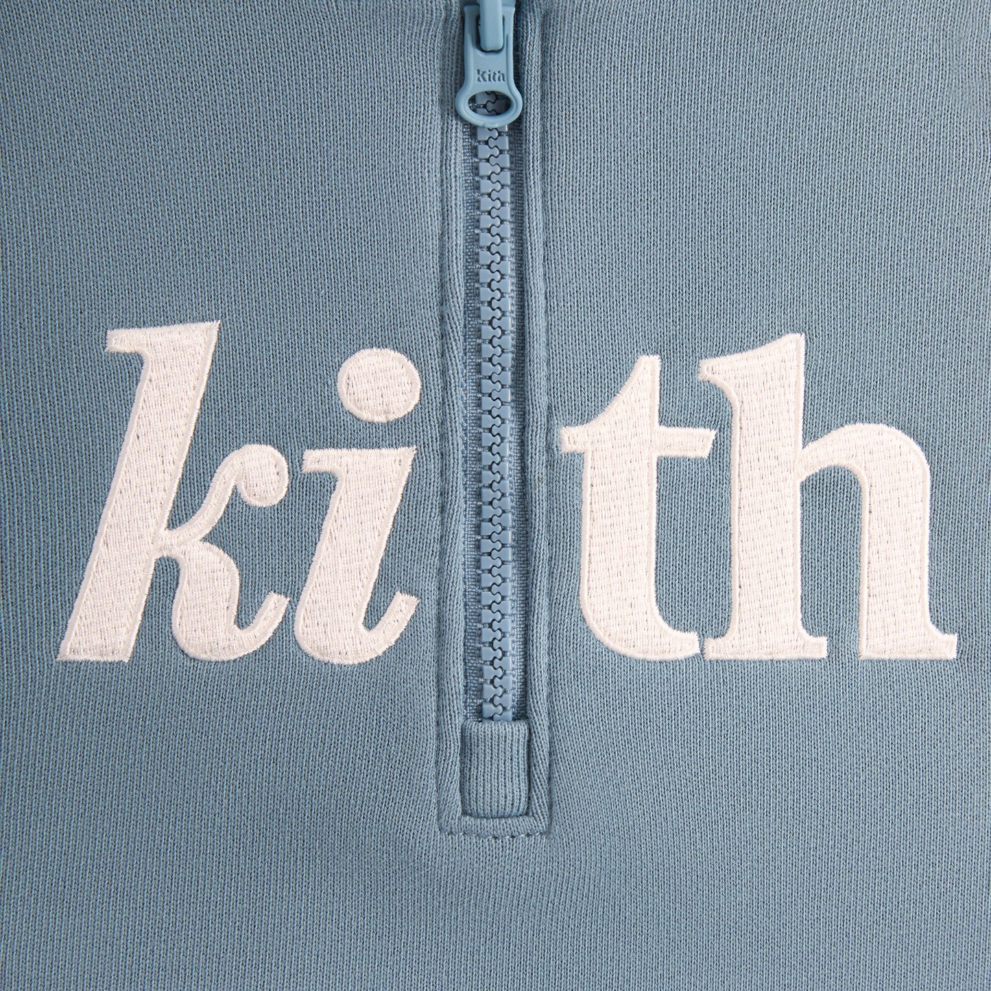 Kids Kith Kith Kids Color-Blocked Vale Nelson Quarter Zip Hoodie - Farrow