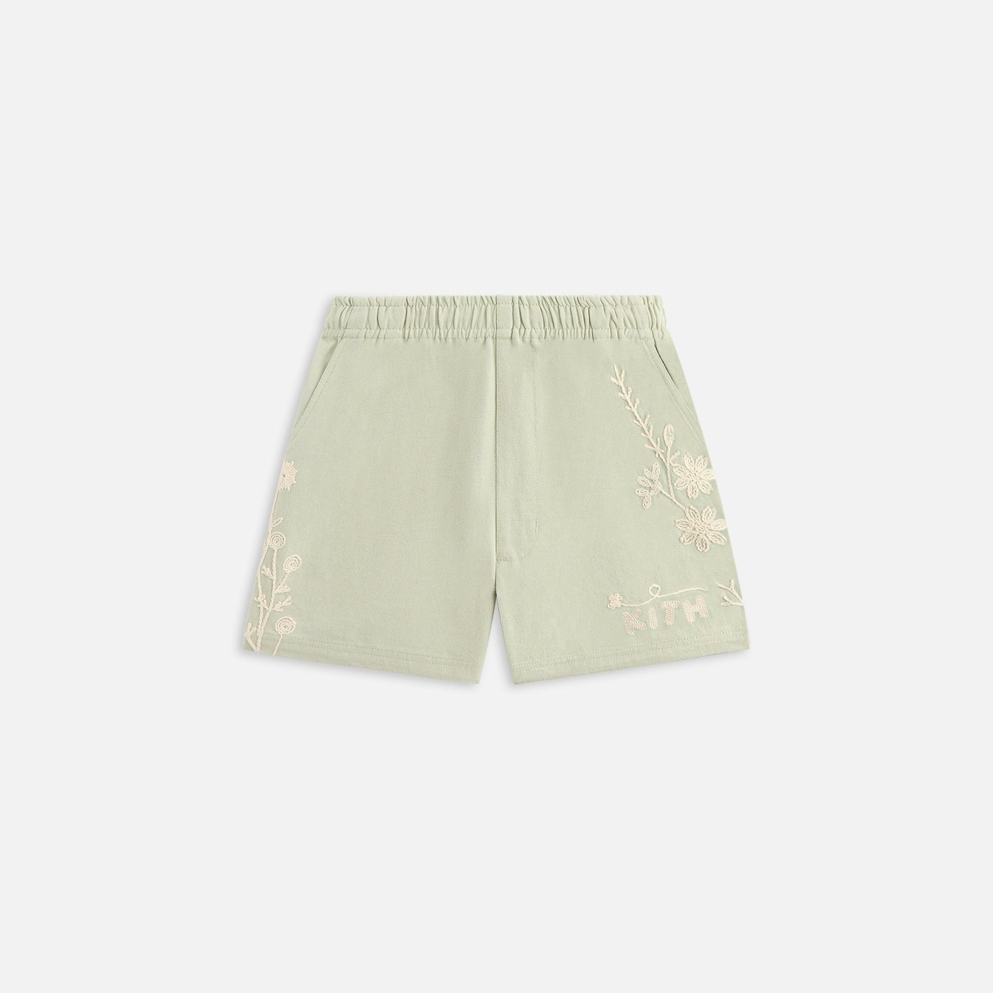 Kids Kith Kith Kids Floral Fairfax Short - Mint