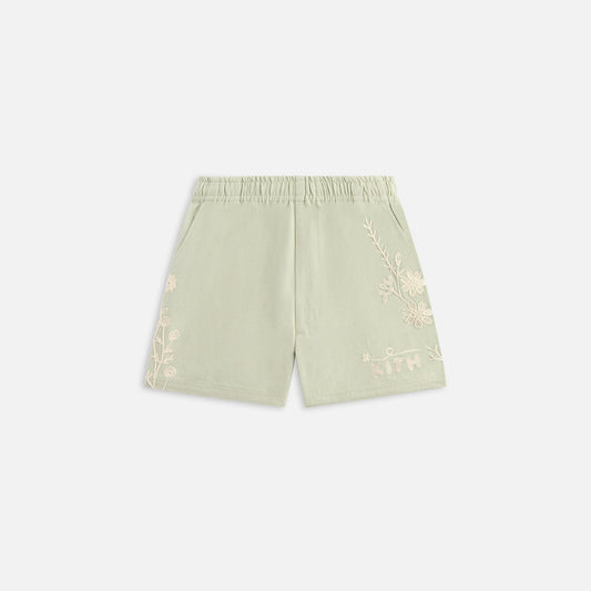 Kids Kith Kith Kids Floral Fairfax Short - Mint