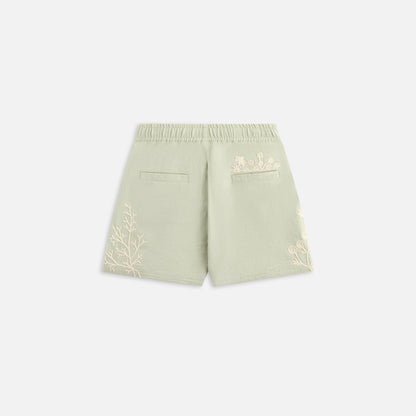 Kids Kith Kith Kids Floral Fairfax Short - Mint