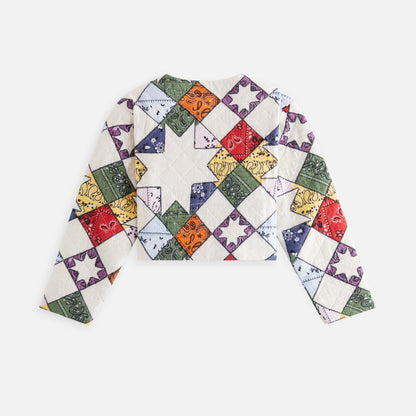 Kids Kith Kith Kids Quilted Patchwork Cropped Liner - Sandrift
