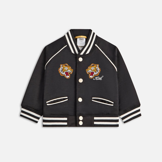 Kids Kith Kith Baby Satin Tiger Souvenir Jacket - Black