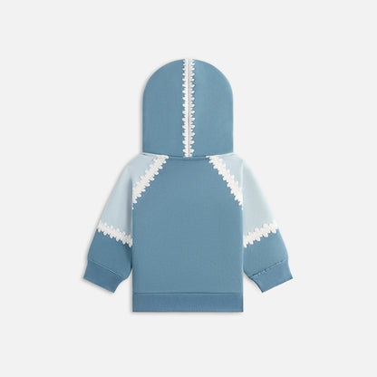 Kids Kith Kith Baby Color-Blocked Vale Nelson Quarter Zip Hoodie - Farrow