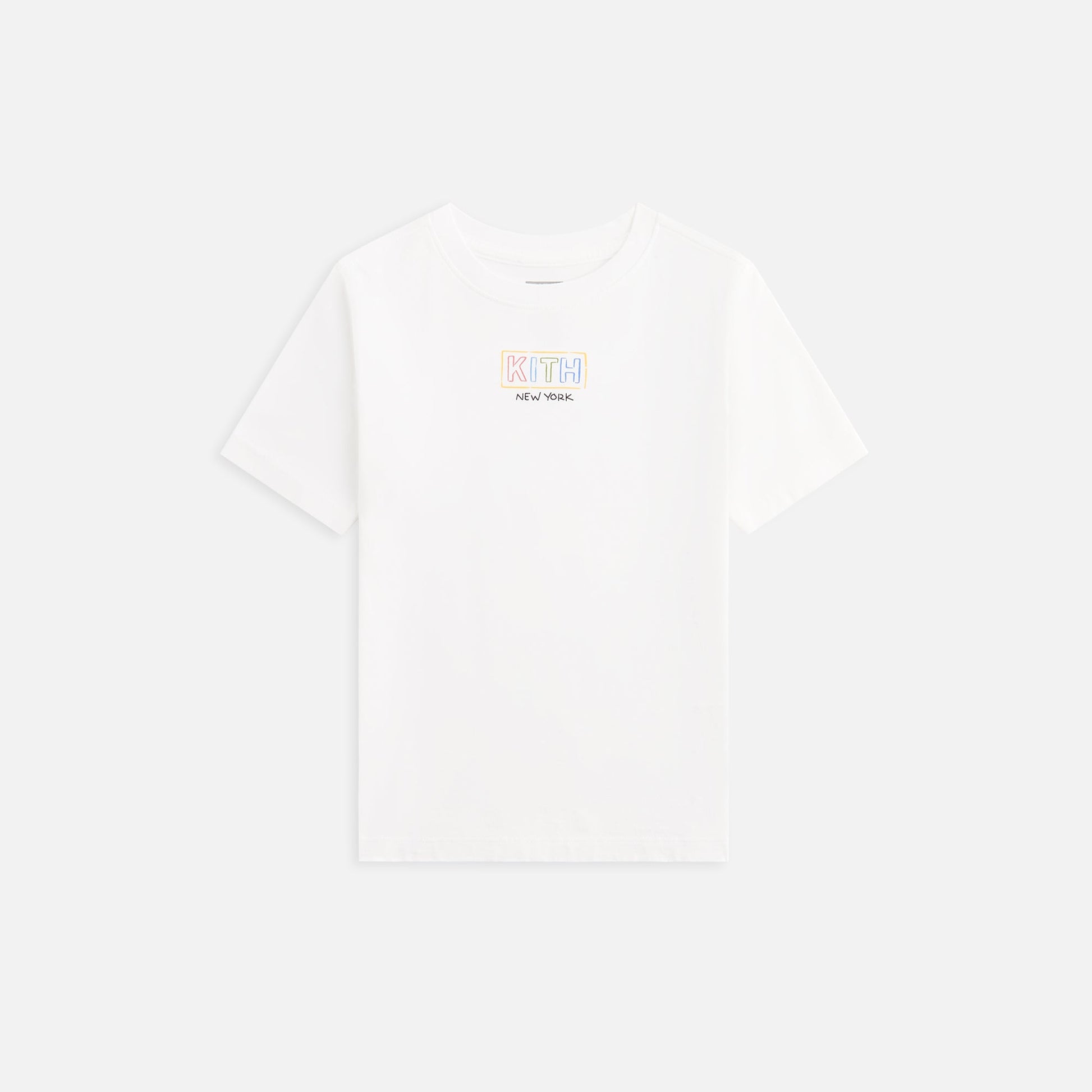 Kids Kith Kith Kids New York Classic Logo Tee - White