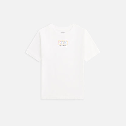 Kids Kith Kith Kids New York Classic Logo Tee - White