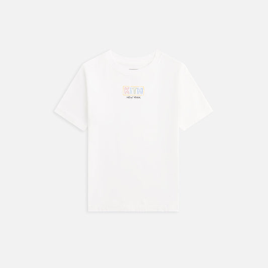 Kids Kith Kith Kids New York Classic Logo Tee - White