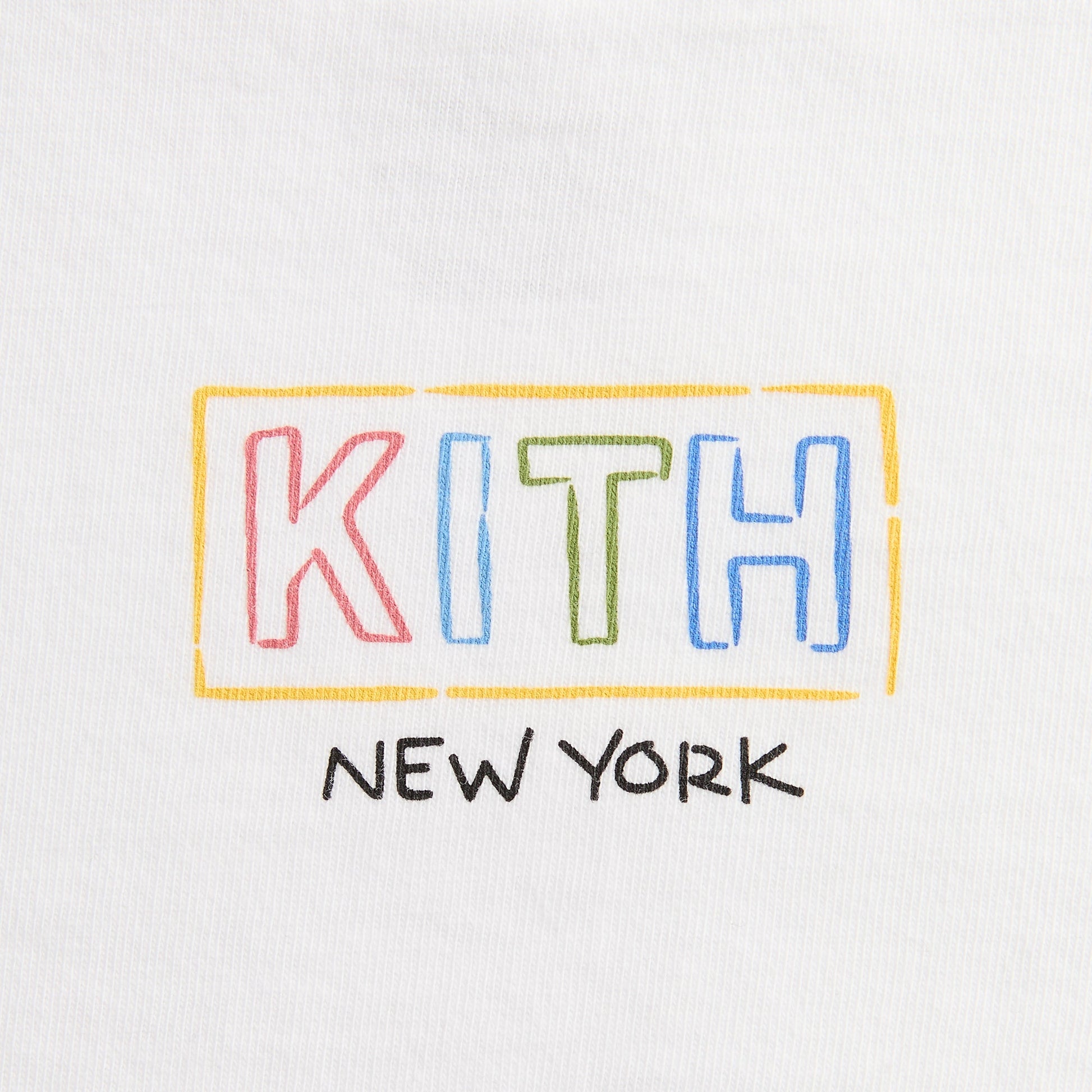 Kids Kith Kith Kids New York Classic Logo Tee - White